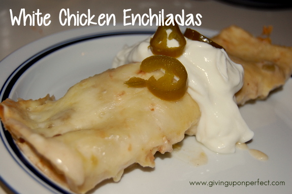 Monday Morning Mmmm: White Chicken Enchiladas