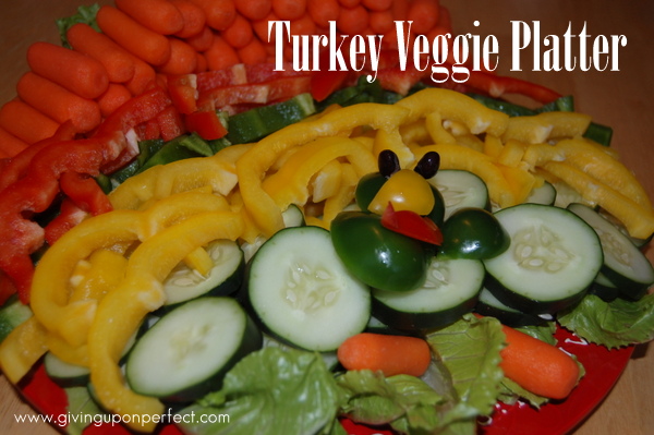 Making a Turkey Veggie Platter